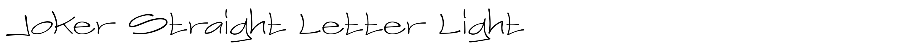Joker Straight Letter Light